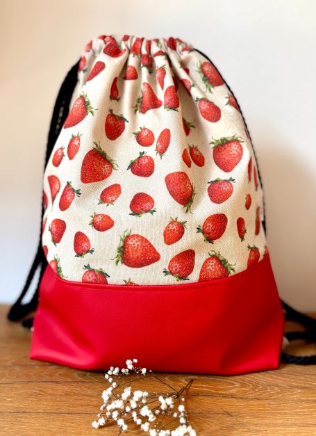 Sommerlicher Erdbeer- Rucksack Sommerlicher Erdbeer- Rucksack