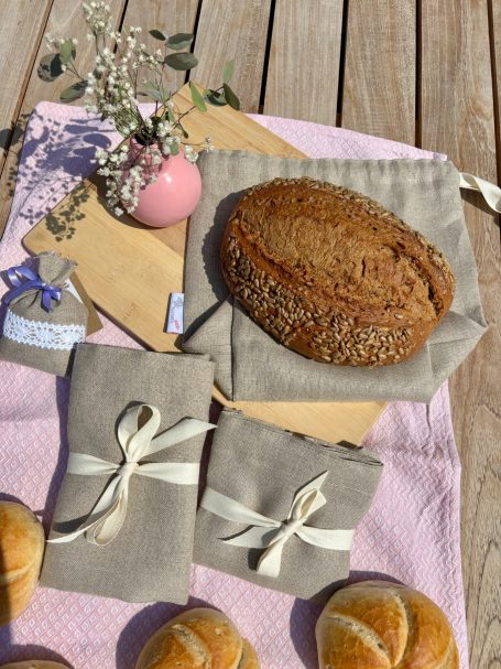 Hochwertige Leinenbrotsackerl Hochwertige Leinenbrotsackerl